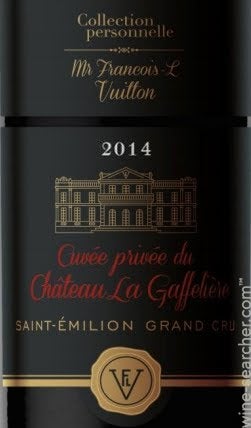 2014 Collection Personnelle Mr Francois-L Vuitton 'Cuvee Privee du