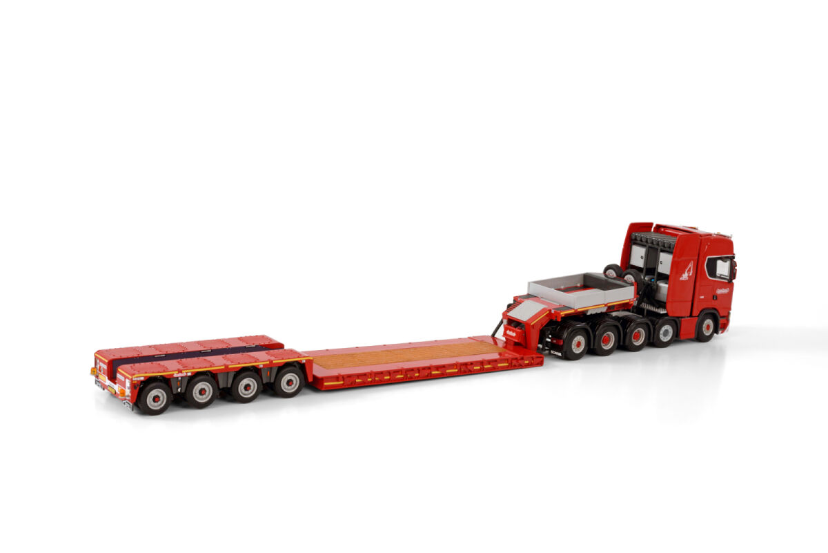 ミニカー WSI 1/50 Scania Lowloader 6ac Nooteboom WSI 01-4145