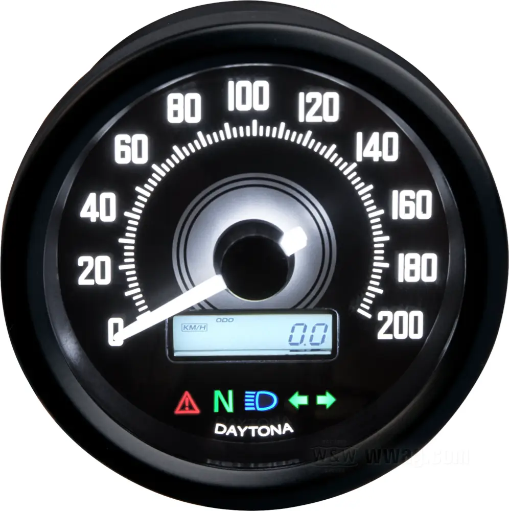 Velona 60 Electronic Speedo with Indicator Lights