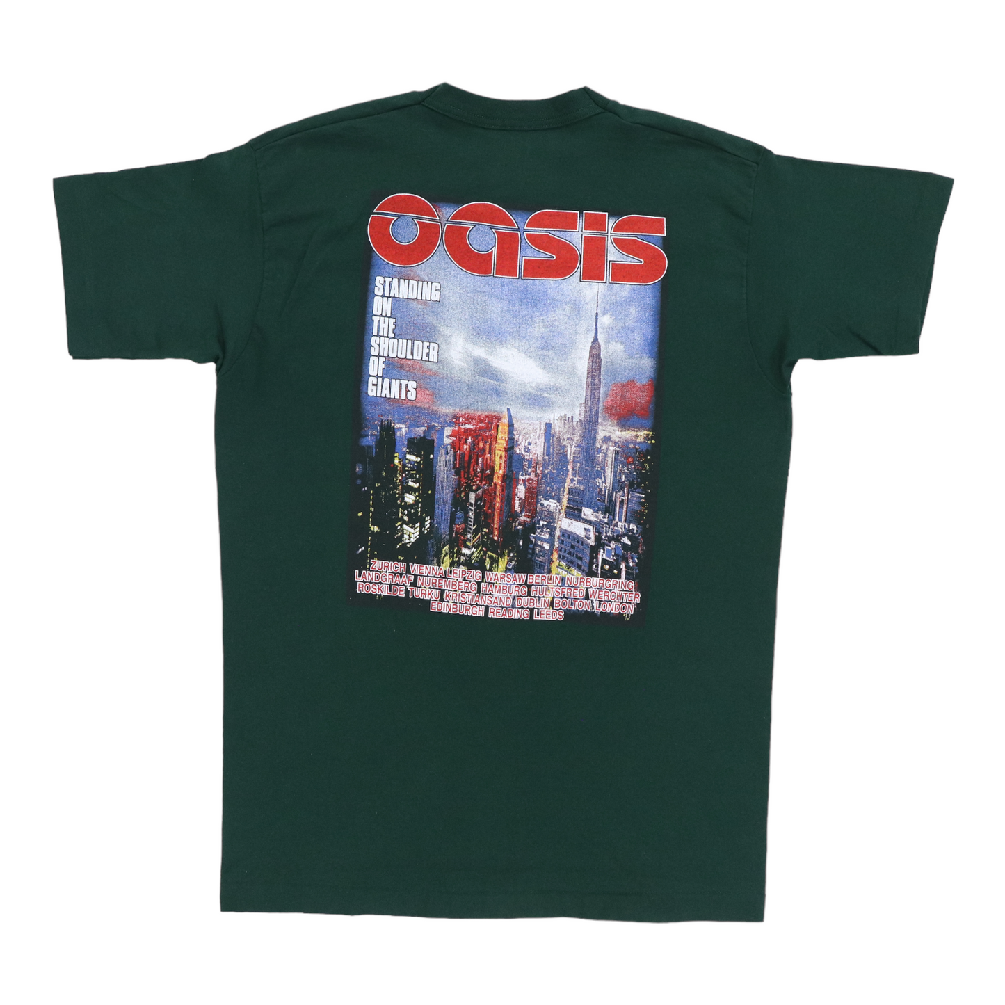 Original vintage 2000 Oasis Standing On The Shoulders Tour Shirt