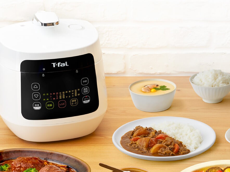 ラクラ・クッカー コンパクト電気圧力鍋（1台12役） ブラック CY3518JP