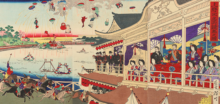 歌川国保 作 「上野不忍大競馬之図」／ホームメイト