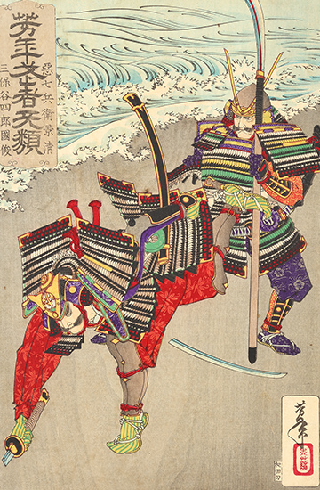 月岡芳年 作 「芳年武者无類 悪七兵衛景清」（武者絵）／ホームメイト