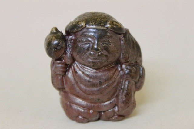 備前焼 獅子の置物 口の中には縁起の良い大黒様 Yahoo!オークション