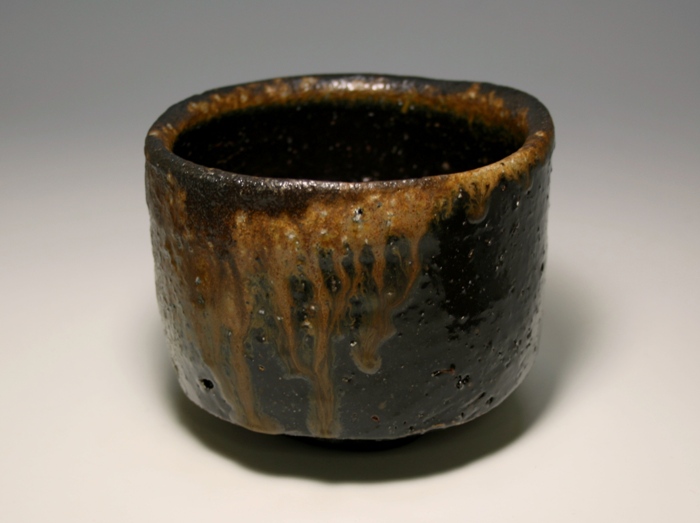 人間国宝 伊勢崎淳 備前焼 陶器 平皿 茶色 共箱 陶芸 （O） 人間国宝