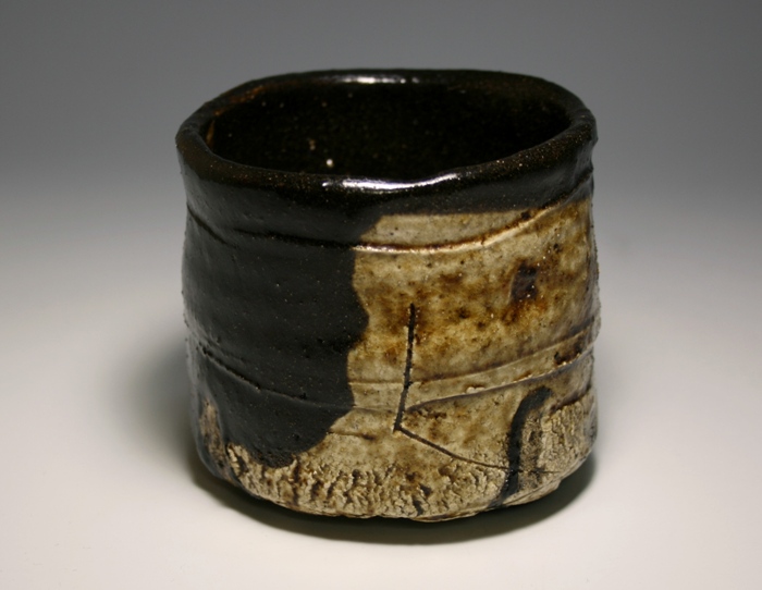 希少作☆中島勝乃利『オリベ平茶盌』【師：鯉江良二】