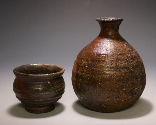 木村宗得（十六代） 作 「備前徳利（酒器セット）」 ～備前焼専門卸