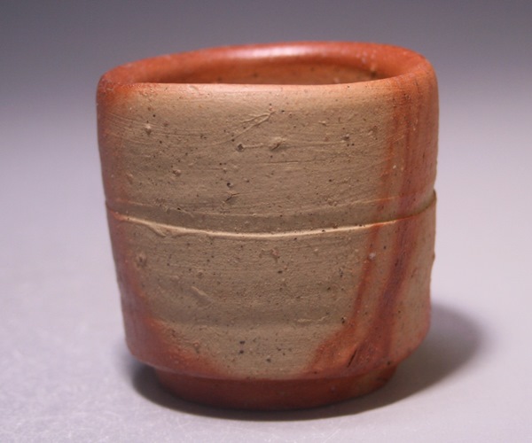 金重素山 作 「緋襷酒呑」 ～備前焼専門卸小売店 川口陶楽苑～