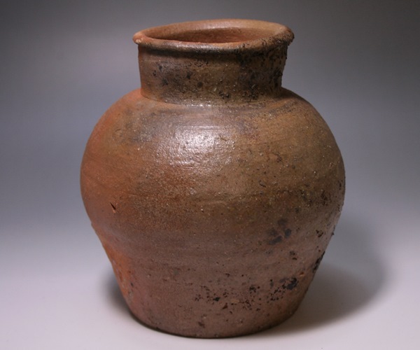 新品☆森一洋【師：森陶岳】黒備前茶碗☆黄胡麻☆寒風