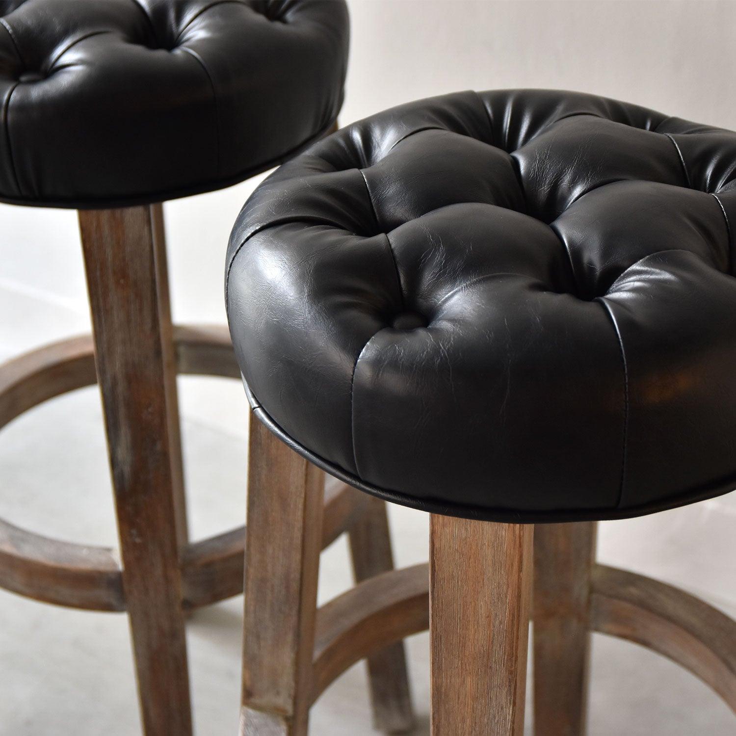 森様専用 バーガンディ ベルベット 椅子 ボタン留め 【公式通販】