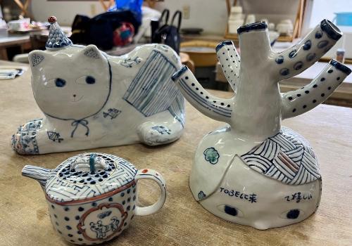 鶯歌焼の作家2名の作品が完成（令和7年12月）／砥部町公式ホームページ