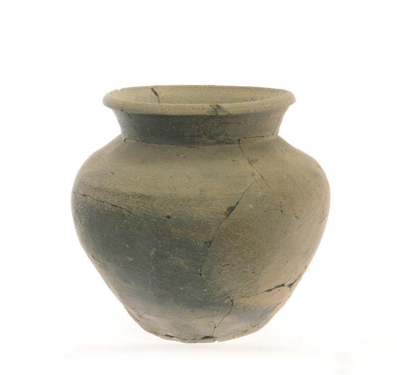 須恵器 叩き目文 広口壺 胴径28.5cm 古墳時代 出土品 土器