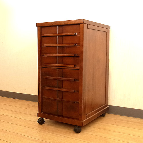 アウトレット 書類整理 B4サイズ チェスト7段 キャスター付き