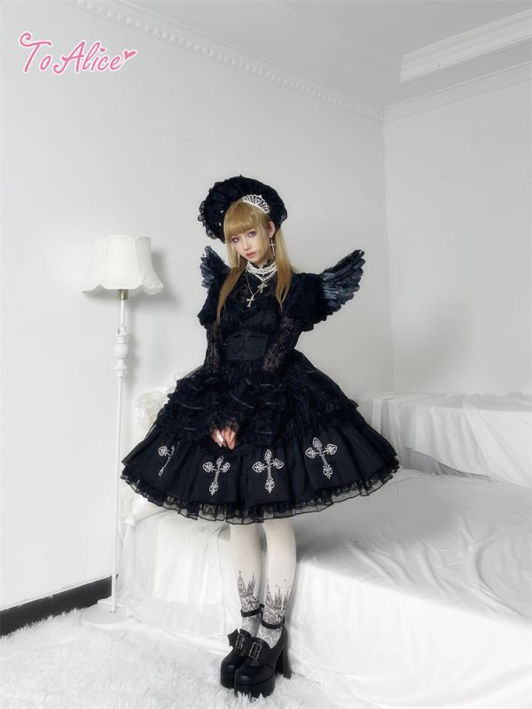 Amethyst Pet Coutureブラックドレス・スカートセット Amethyst Pet