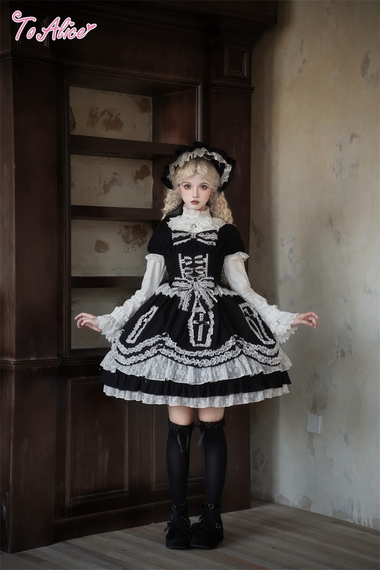 Black Shamrock】F181 Gothic Dollワンピース - To Alice