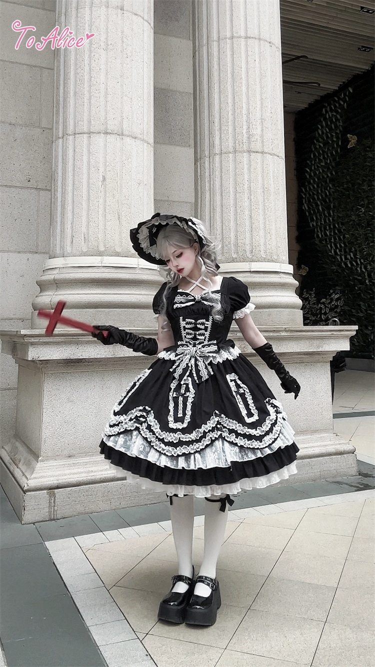 Black Shamrock】F181 Gothic Dollワンピース - To Alice