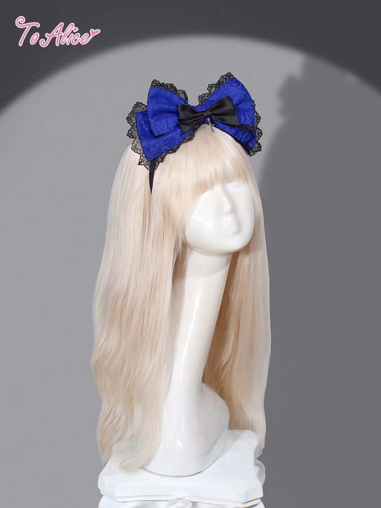 Black Shamrock】FS120 Dark Blue Princessカチューシャ - To Alice