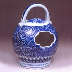 徳利□古伊万里染付蛸唐草紋とっくり 酒器 2本 花瓶 骨董 時代物(江戸