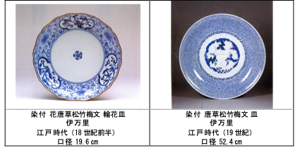 学芸の小部屋 色絵 菊唐草文 輪花皿・色絵 菊唐草文 皿 -戸栗美術館-