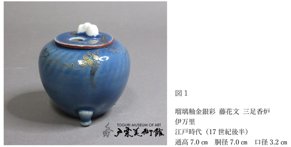 伊万里 瑠璃釉 香炉 江戸前期 無傷 初期伊万里？ 初期伊万里瑠璃釉透彫