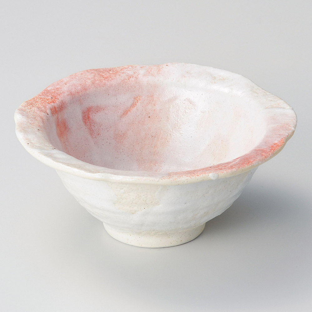 和食器 笠原窯 志野 向付 五客 共箱 V R4988 和食器 笠原窯 志野 向付