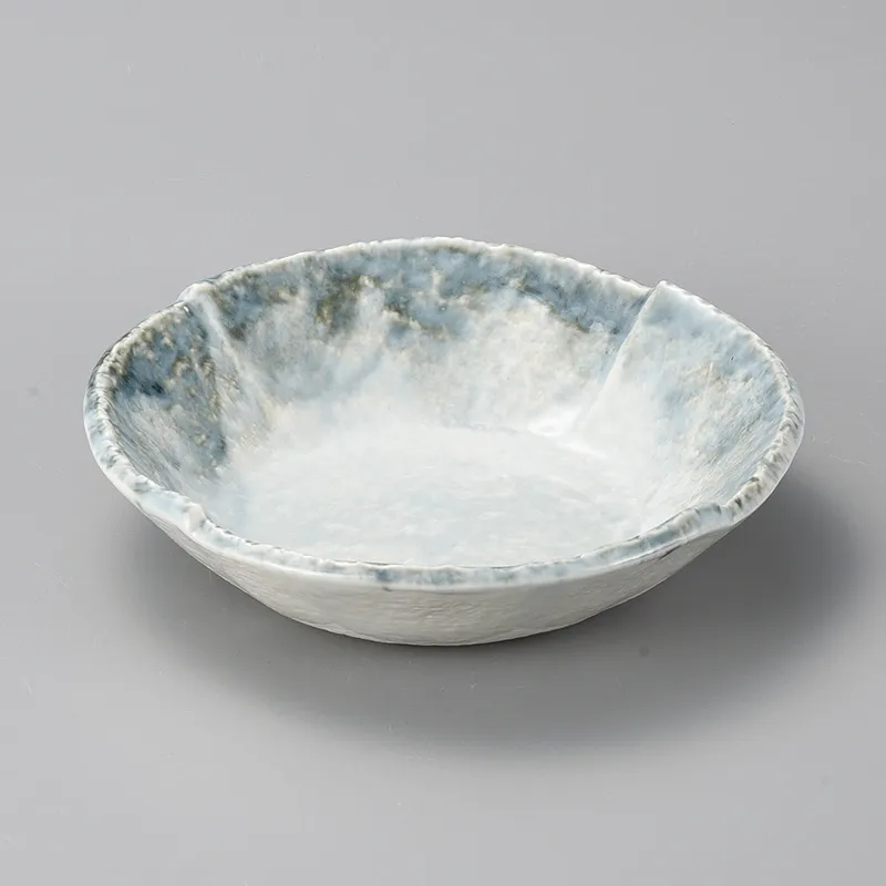 備前焼銀彩四方角皿 備前焼銀彩四方角皿