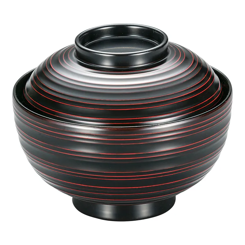 漆器未使用❃浄法寺塗 御汁椀❃5個セット！木箱ふたワケあり！