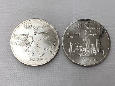 モントリオールオリンピック記念銀貨を買い取りさせていただきました