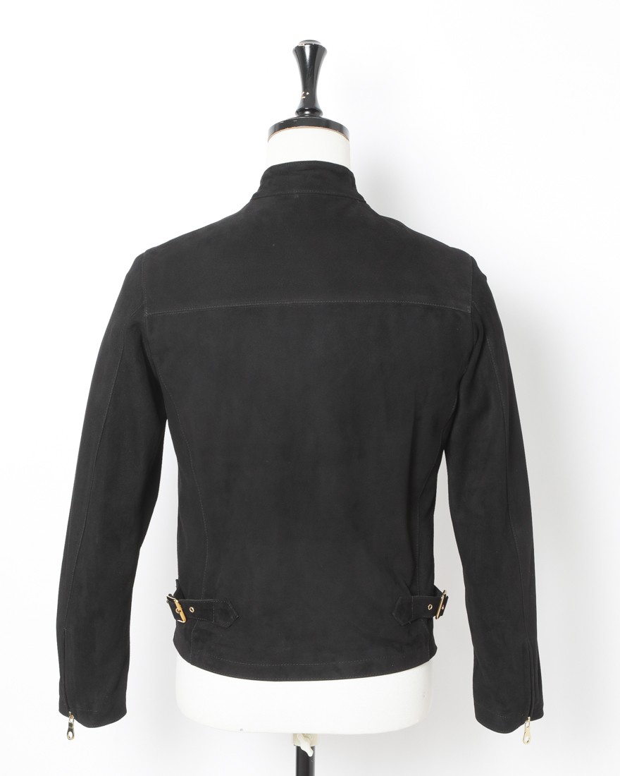 ゴートスエード スタンドカラー シングルライダース【STAND COLLAR