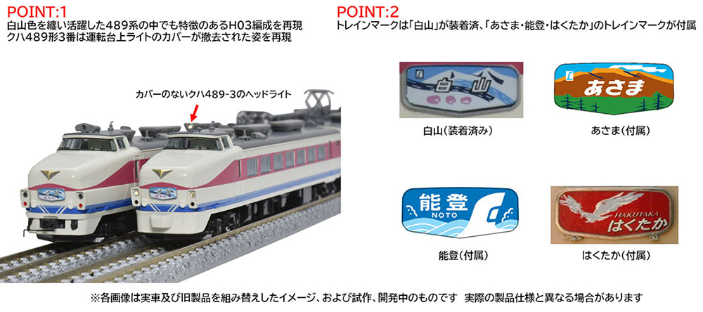 新品未使用TOMIX 92077 JR 489系特急電車(白山) 基本セット JR 489系