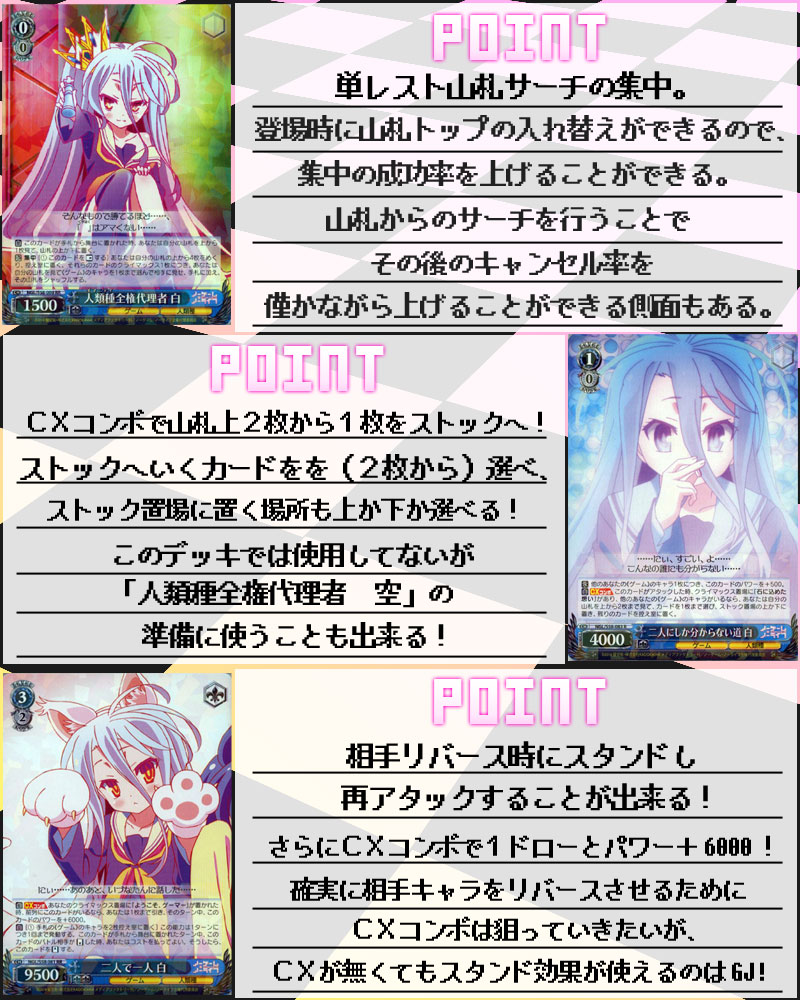 ヴァイスシュヴァルツ ノゲノラ デッキ3種+その他 ノーゲーム・ノー