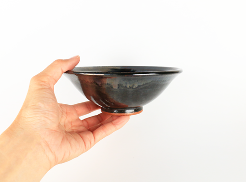 忠之助商店 / 宗像窯 鉄釉掛分鉢