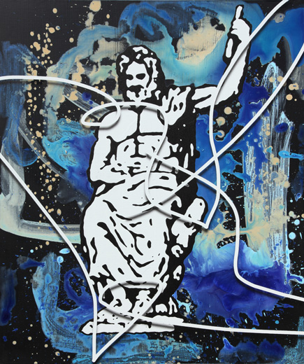 お花畑の中の「どこでもドア」Anywhere Door (Dokodemo Door) in the