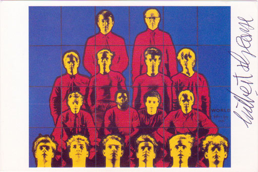 額装済/無題（ギルバート&ジョージ）/アートポスター 額装済/無題