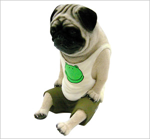 朝隈俊男 コレクション 犬の留守番 PART-2 パグ フィギュア 今年もやり