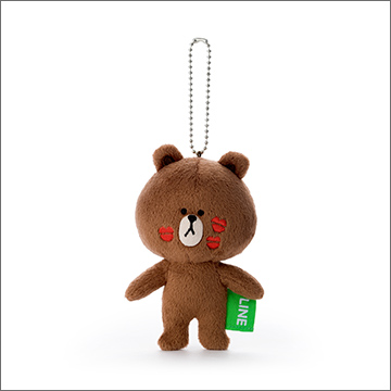 LINE CHARACTER マスコット（ボールチェーン付）ブラウンBR-14｜商品