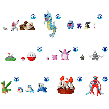 立体ポケモン図鑑DP02 計6種 立体ポケモン図鑑DP02 計6種 立体ポケモン
