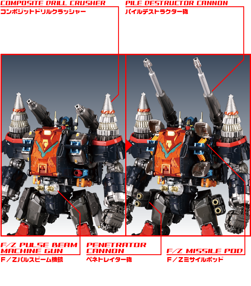 【新品セット】ビッグパワード GV ヴァースキャリバー ダイアクロン DA-80 続報】「ダイアクロン DA-80 ビッグパワードGV〈ヴァースキャリバー