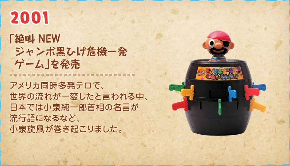 2000年～｜なつかし歴史館｜黒ひげ危機一発｜商品情報｜タカラトミー