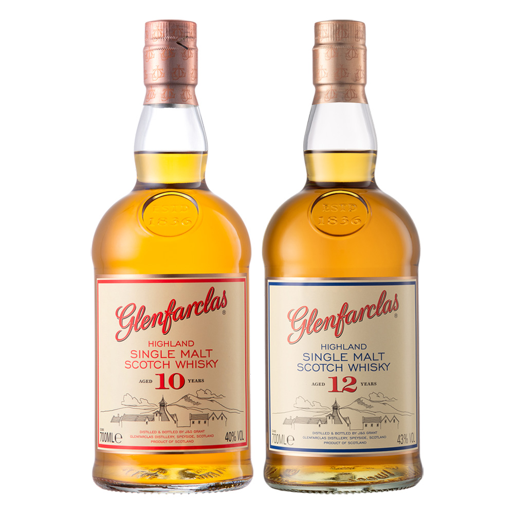 Glenfarclas 10年 & 12年 セット（700mlと1000ml ） グレンファー