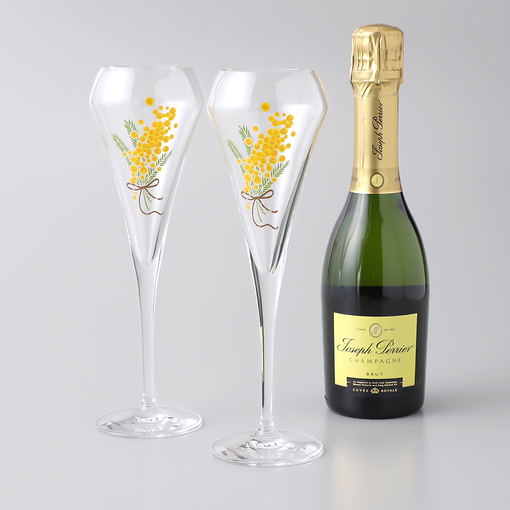 キュヴェ・ロワイヤル ブリュット デミ ミモザグラス2脚セット | 商品