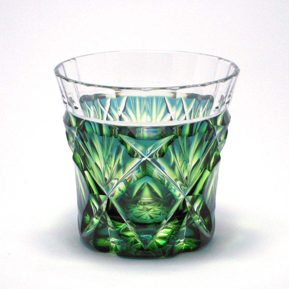 hidema2jp様専用】創作 島津薩摩切子 色被せガラス 冷酒グラス セール