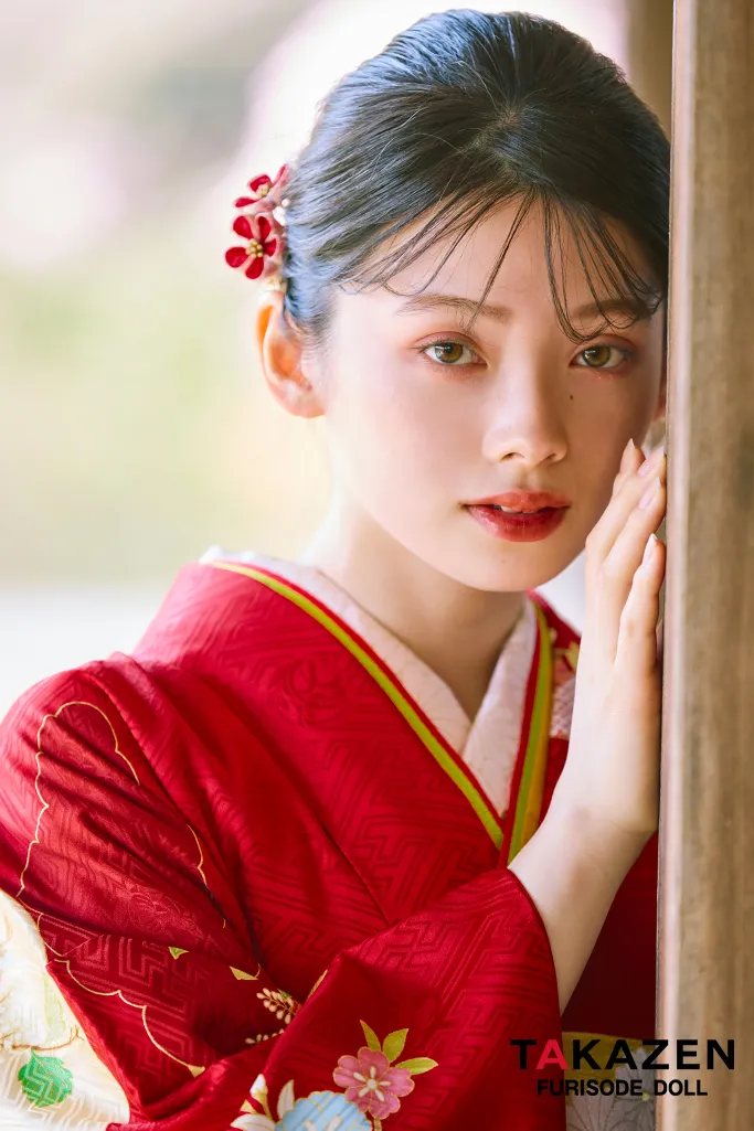 美品 高級 正絹 振袖 フルセット プレミアム古典 赤 吉澤織物/最高級金彩手