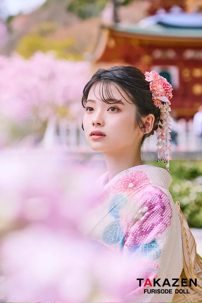 最上級“藤娘きぬたや” 白/ピンク 藤の花 総絞り 高級振袖 百貨店価格