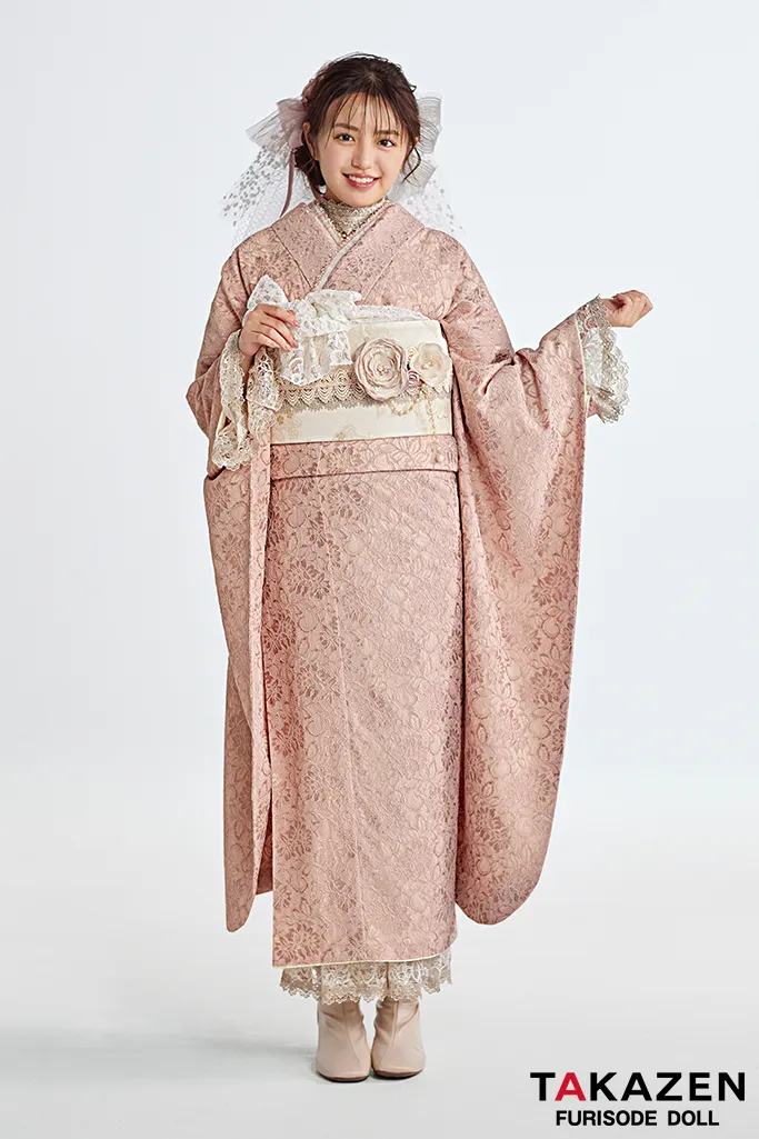 淡色女子必見のくすみカラーのガーリーな振袖💓｜成人式振袖・卒業式袴