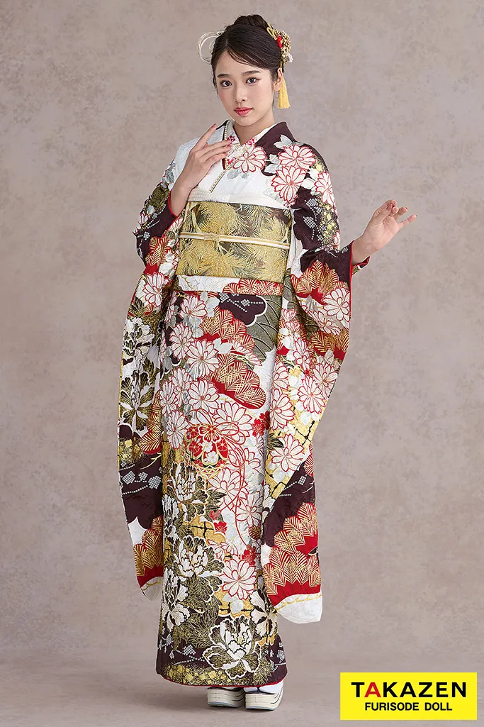 振り袖 フルセット 別誂長襦袢付 金彩加工 刺繍入り しつけ糸付 501