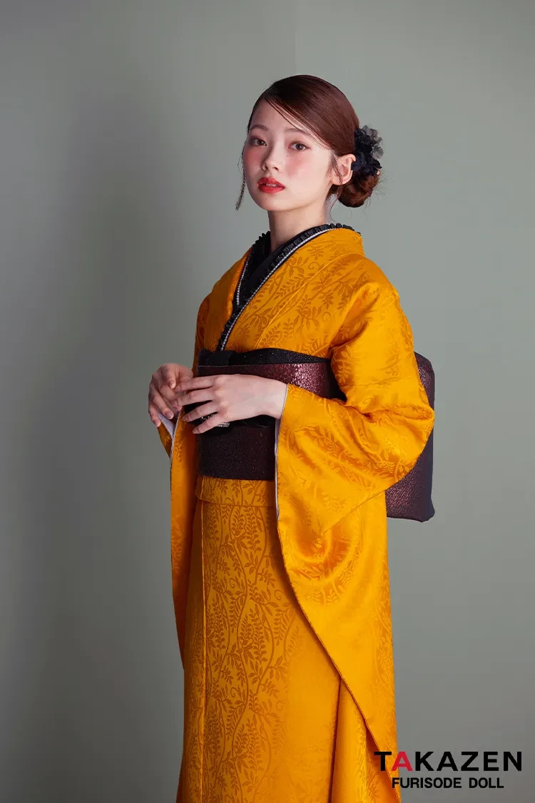 ヴィンテージスタイル からし/マスタード 無地 シンプル 個性派 目立つ