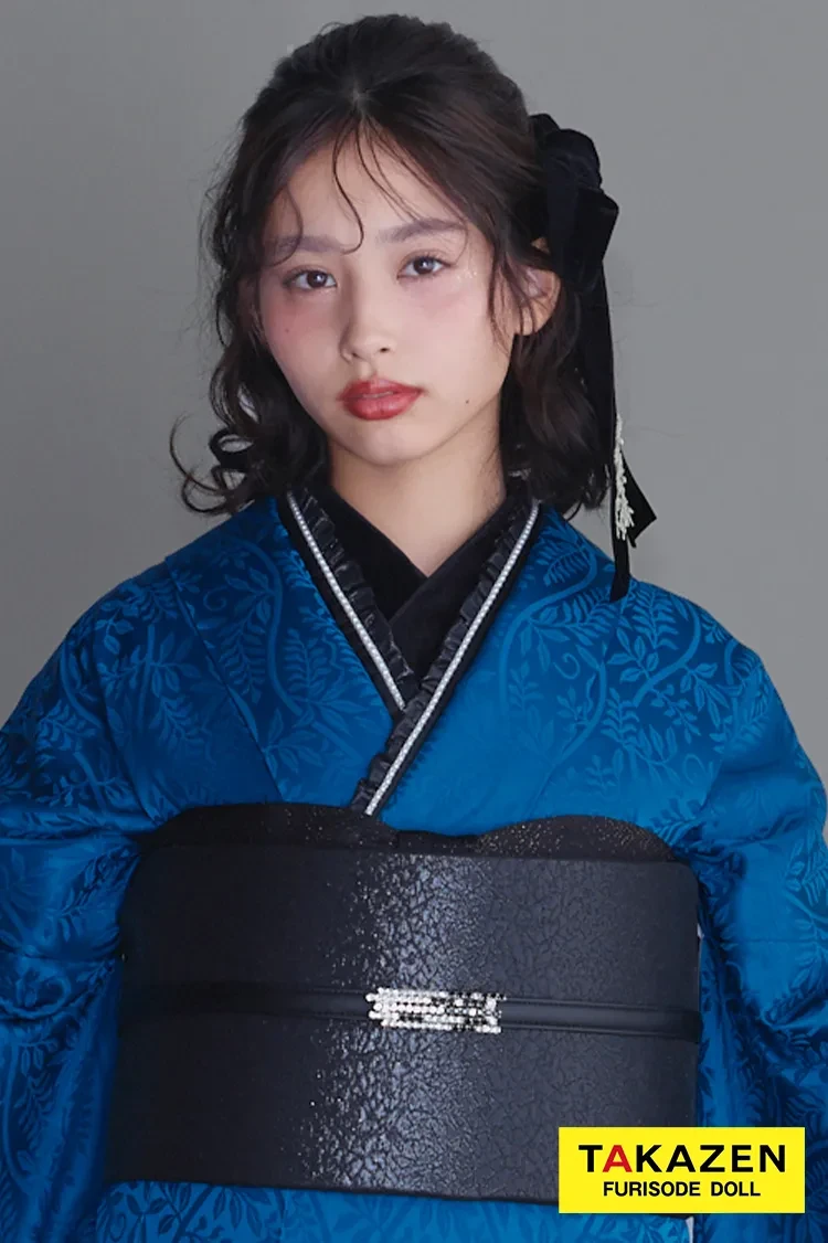 ヴィンテージスタイル 青/ブルー 無地 シンプル クール 目立つ