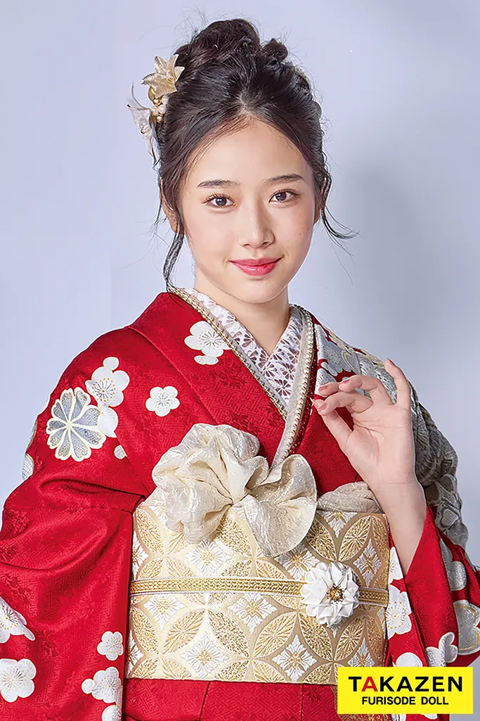 最高級古典柄振袖 関芳/最高級金彩刺繍絞り友禅 赤 おしとやか 上品