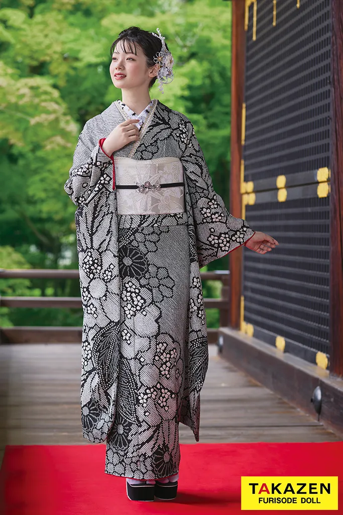 振袖フルセット 高身長 紋意匠に絞り 手描き友禅 成人式振袖 振袖 振袖